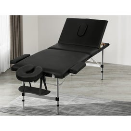 Listing 6 of 6 for Zenses Massage Table 65Cm Portable 3 Fold Aluminium Beauty Bed Black