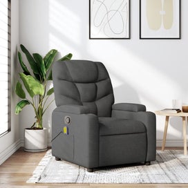 Listing 7 of 7 for Vidaxl Massage Recliner Chair Dark Grey Fabric