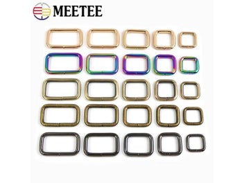 Listing 4 of 9 for 10Pcs Rectangle Metal Rings Buckles For Bags Dog Leash Carabiner Handbag Belt