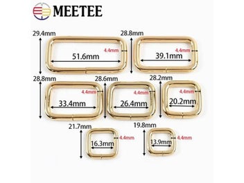 Listing 5 of 9 for 10Pcs Rectangle Metal Rings Buckles For Bags Dog Leash Carabiner Handbag Belt