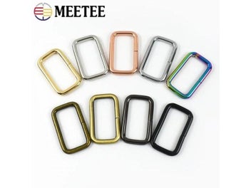 Listing 6 of 9 for 10Pcs Rectangle Metal Rings Buckles For Bags Dog Leash Carabiner Handbag Belt