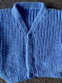 Listing 2 of 2 for 100% wool handknitted cardigan 6-12 months