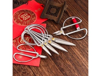 Listing 5 of 9 for Stainless Steel Rose Gold Embroidery And Sewing Scissors Vintage Needlework