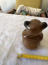Listing 4 of 6 for Vintage small carved Teddy Bear