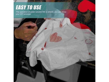 Listing 6 of 8 for Embroidery Stabilizer Paper Water Stabilizers Transfer Soluble Clear Film