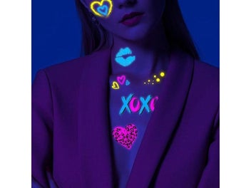 Listing 5 of 8 for Fluorescent Sticker Luminous Temporary Tattoos Stickers UV Glow Fluorescent