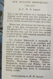 Listing 3 of 20 for 'NEW ZEALAND SHIPWRECKS 1795- 1975'- Ingram- 1977- 464pp (130 Plates)