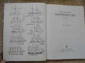 Listing 4 of 20 for 'NEW ZEALAND SHIPWRECKS 1795- 1975'- Ingram- 1977- 464pp (130 Plates)