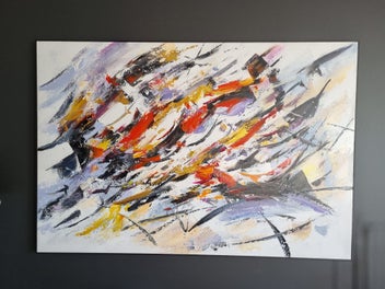 Listing 2 of 2 for STUNNING ABSTRACT PAINTING