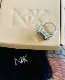 Listing 5 of 8 for Meadowlark Quartz Deco Cocktail Ring – Sterling Silver – Collectable