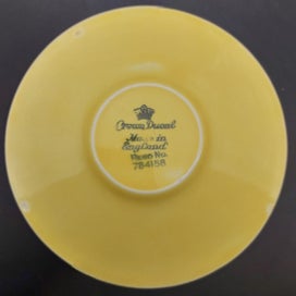 Listing 5 of 5 for Crown Ducal - 2 Yellow Coffee Duos - c1930+