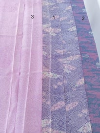 Listing 2 of 13 for CLEARANCE 6.8m (total) Vintage Silk Project Pack - Purples & Pink - Burn Tested