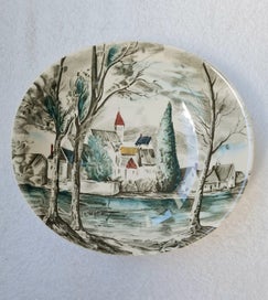 Listing 2 of 5 for Johnson Bros * Dream Town * Large Oval Bowl made in England