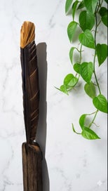 Listing 9 of 10 for Huia Feather Sculpture | Black Maire | Limited Edition #5| Reclaimed NZ Native