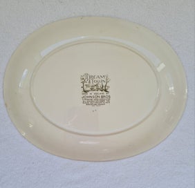 Listing 2 of 4 for Johnson Bros * Dream Town * Extra Large Oval Serving Plate made in England