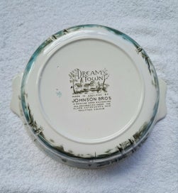 Listing 8 of 11 for Johnson Bros * Dream Town * Lidded Casserole Dish & spare lid - made in England