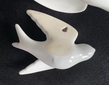 Listing 8 of 11 for 2015 Ceramic Wall Flying Big Swallows Matching Pair Set of 2 in X Condition