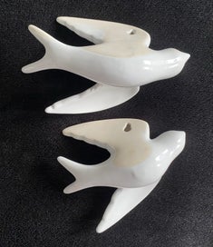 Listing 7 of 11 for 2015 Ceramic Wall Flying Big Swallows Matching Pair Set of 2 in X Condition