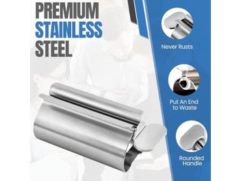 Listing 4 of 9 for Toothpaste Squeezer Tube Roller Stainless Steel For Bathroom Accessories