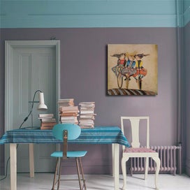 Listing 2 of 3 for Framed $1 RESERVE 1 Panel Art Print - Holiday on Wheels by Graciela Boulanger