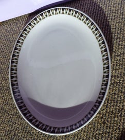 Listing 2 of 3 for Royal Tuscan Fine Bone China MCM Meat or Serving Platter ~ CONCERTO Pattern