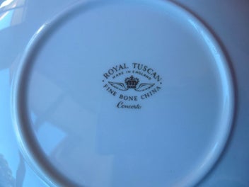 Listing 2 of 2 for 6 Royal Tuscan Fine Bone China MCM Bread and Butter Plates ~ CONCERTO Pattern #2