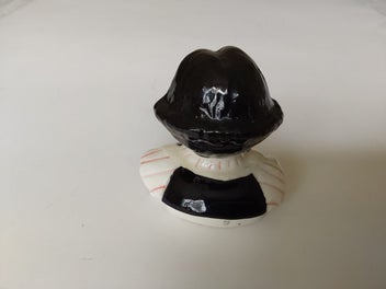 Listing 6 of 7 for Vintage Ceramic Decorative Teapot, " Chef holding a Menu and a tray"