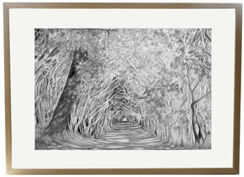 Listing 2 of 3 for 'Pathways' 1 & 2. Pencil. 73x54cm. Framed