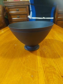 Listing 7 of 10 for Keith Murray for Wedgwood Black Matt Jug, Bowl and Pourer, c.1930s