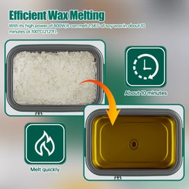 Listing 3 of 13 for New 4L Wax Melter for Candle Making Electric Melting Pot Temperature Control