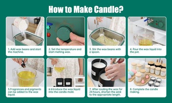Listing 12 of 13 for New 4L Wax Melter for Candle Making Electric Melting Pot Temperature Control