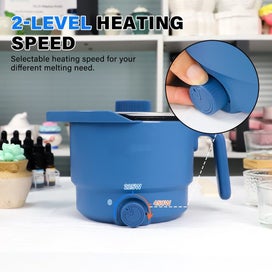 Listing 4 of 9 for 1.5L Electric Soy Wax Melter Pot Pour Spout for Small Candle Melting Beginner