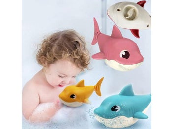 Listing 3 of 10 for Baby Shark Water Play Toy Wind Up Chain Outdoor Bathroom