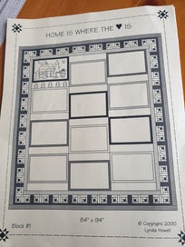 Listing 2 of 20 for Home is where the heart is quilt kit