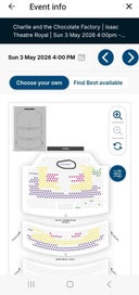 Listing 2 of 2 for x5 tix to Charlie & the Chocolate Factory-Audio Described Performance