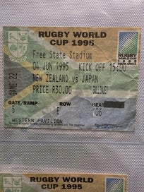 Listing 2 of 9 for 1995 Rugby World Cup Ticket Collection – FINAL + Semi + Quarter Finals (S.A)