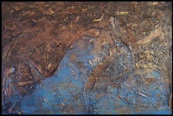 Listing 2 of 12 for ORIGINAL ACRYLIC MIXED MEDIA ABSTRACT PAINTING - Osiris