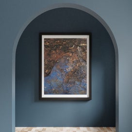 Listing 6 of 12 for ORIGINAL ACRYLIC MIXED MEDIA ABSTRACT PAINTING - Osiris