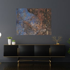 Listing 8 of 12 for ORIGINAL ACRYLIC MIXED MEDIA ABSTRACT PAINTING - Osiris