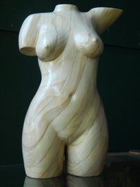 Listing 9 of 12 for Trixanna - A Female Torso Sculpture (1/2 life-size, smooth version)