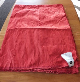 Listing 1 of 2 for Dupion silk, red, 2 metres