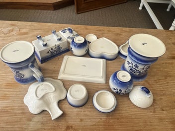 Listing 3 of 4 for Vintage Blue Flower Carlton Ware