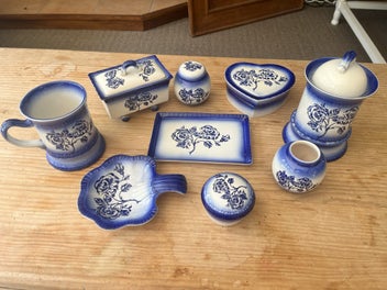 Listing 2 of 4 for Vintage Blue Flower Carlton Ware