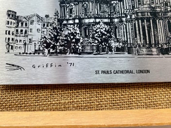 Listing 3 of 10 for Vintage Metal Wall Art - St. Paul’s Cathedral