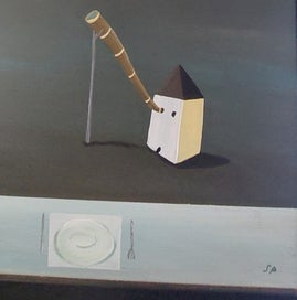 Listing 7 of 8 for SALLY PAPPS - from her 'SAYINGS, SUPERSTITIONS & OLD WIVES' TALES' EXHIBITION