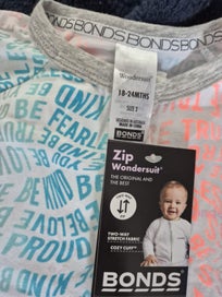 Listing 2 of 2 for BONDS BNWT PRIDE wondersuit size 18-24m