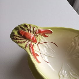 Listing 2 of 8 for Carlton Ware Crayfish/Lobster Sauce Boat and Saucer Set