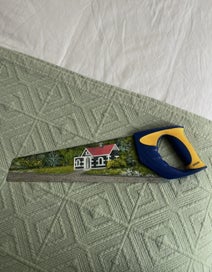 Listing 2 of 2 for One of a kind hand painted Saw