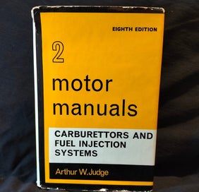 Listing 1 of 19 for Motor Manuals Carburetors & Fuel Injection Systems Arthur W.Judge book