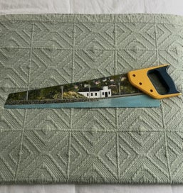 Listing 2 of 2 for One of a kind hand painted Saw